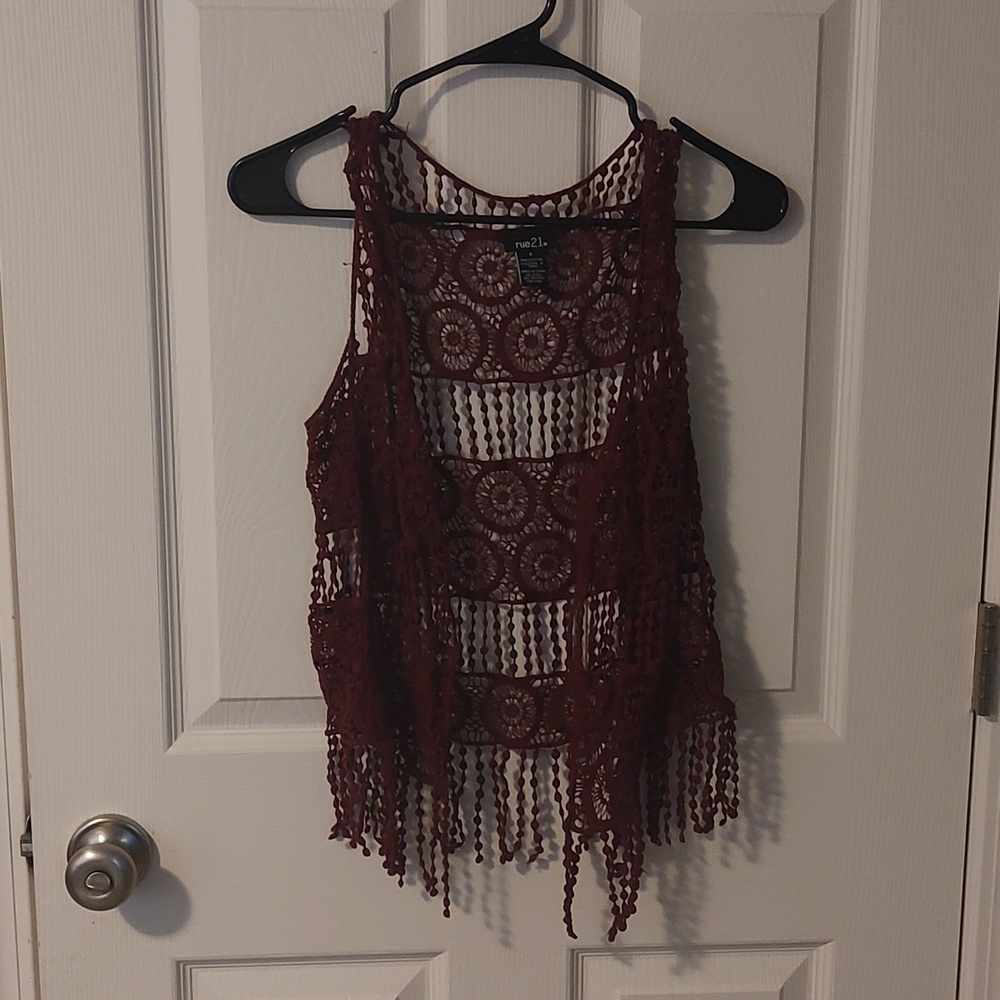 Rue21 Fringe Vest